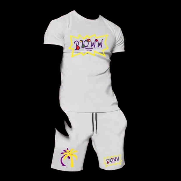 Rugrats theme Bloww summer Tshirt/short set