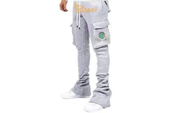 Stacked sweatpants