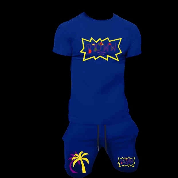 Rugrats theme Bloww summer Tshirt/short set