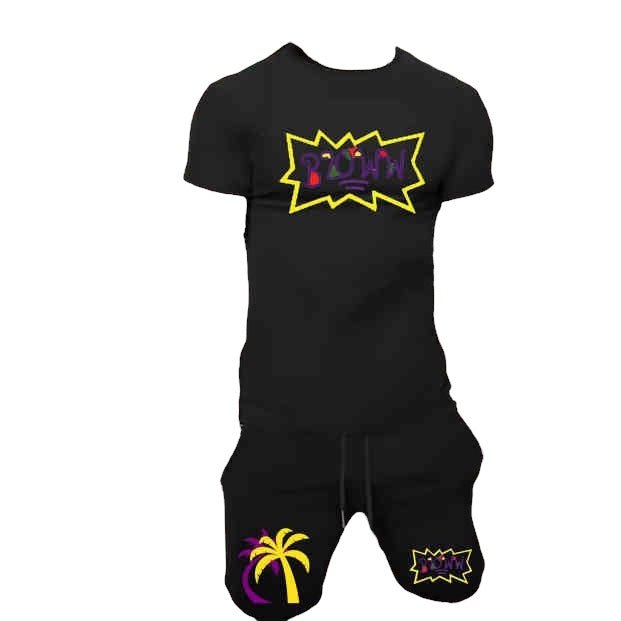 Rugrats theme Bloww summer Tshirt/short set